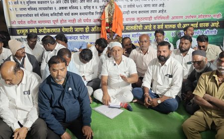 हर्सुलकर अतिक्रमण कारवाई विरोधात बसले उपोषणाला, आधी मोबदला नंतर कार्यवाई करण्याची मागणी...