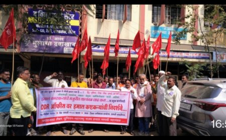 मजूरीत वाढ झाली नाही तर पाठबंद आंदोलन करण्याचा हमाल कष्टक-यांनी दिला इशारा...