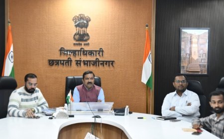 न.पा.निवडणुकीसाठी जिल्हाधिकाऱ्यांनी घेतला निवडणूक पूर्वतयारीचा आढावा...