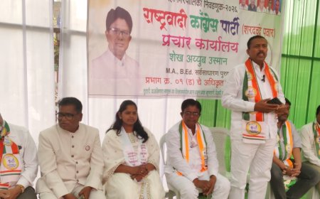 हर्सुलमध्ये राष्ट्रवादीचे प्रचार कार्यालयाचे उद्घाटन संपन्न...