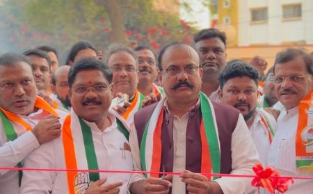 शेख सलिम युसुफ यांच्या प्रचार कार्यालयाचे उद्घाटन प्रदेशाध्यक्ष हर्षवर्धन सपकाळ यांच्या हस्ते संपन्न