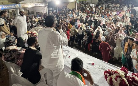 काँग्रेसचे इब्राहीम पटेल यांच्या प्रचारार्थ रहेमानिया काॅलनीत प्रचारसभा...