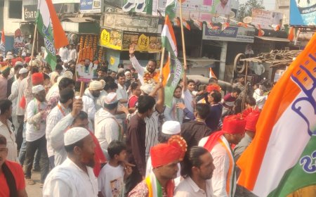 इब्राहीम पटेल यांच्या प्रचारार्थ रैलीत जनसैलाब, प्रभाग क्रमांक 12 चे वातावरण काँग्रेसमय...