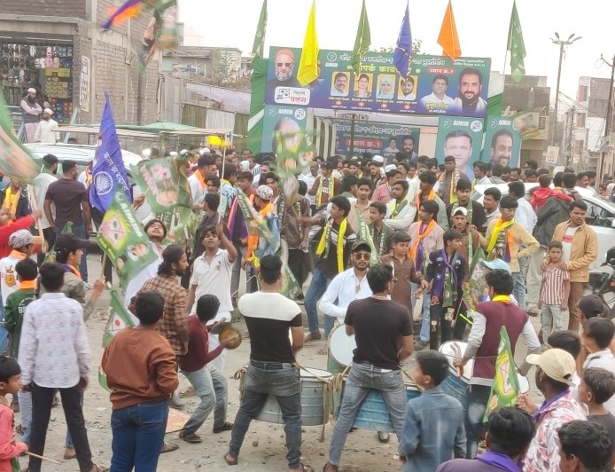 सईदा काॅलनीत एमआयएमच्या प्रचार कार्यालयाचे उत्साहात उद्घाटन...