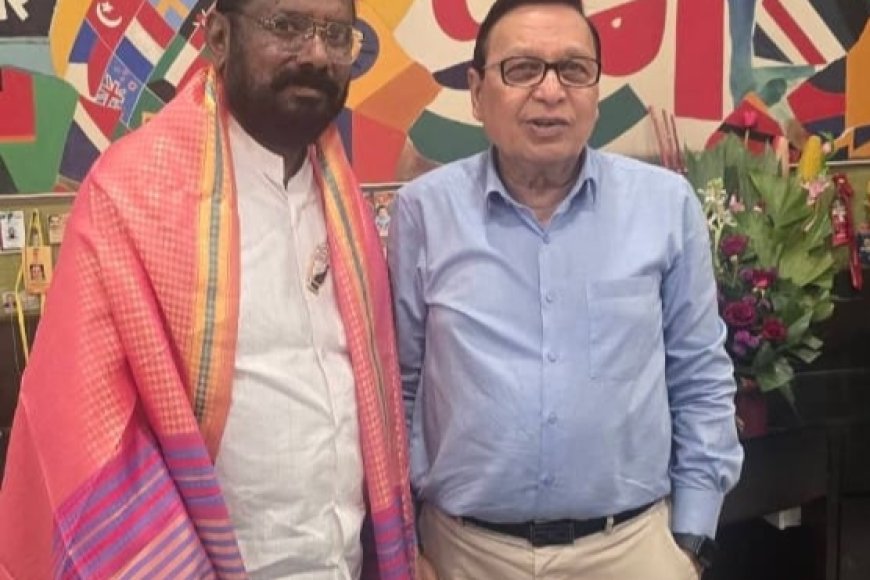 इब्राहीम पटेल यांची लोकमत भवनला सदीच्छा भेट, राजेंद्र दर्डा यांनी दिल्या शुभेच्छा...