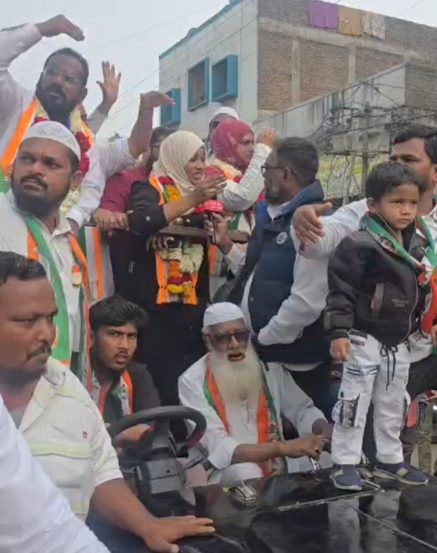 इब्राहीम पटेल यांच्या प्रचारार्थ रैलीत जनसैलाब, प्रभाग क्रमांक 12 काँग्रेसमय...