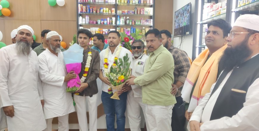 रांजणगाव शेणपुंजी एमआयडिसीत डिएमजी फार्माचे शानदार उद्घाटन, दानिश देशमुख यांना दिल्या शुभेच्छा...