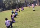 महापालिकेच्या विद्यार्थ्यांचा आयुक्तांच्या जलश्री निवासस्थानी रंगला खो-खोचा खेळ...