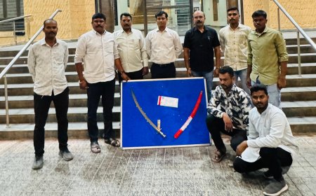 एमडी ड्रग्स व तलवारसह आरोपी अटक, एक लाख 25 हजारांचा मुद्देमाल जप्त...