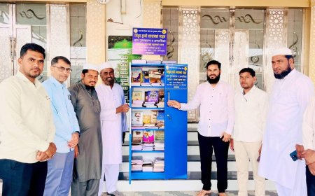 मस्जिदीतून उजळली ज्ञानाची ज्योत, शेंद्रा येथे मोहल्ला बाल वाचनालयाचे उद्घाटन...