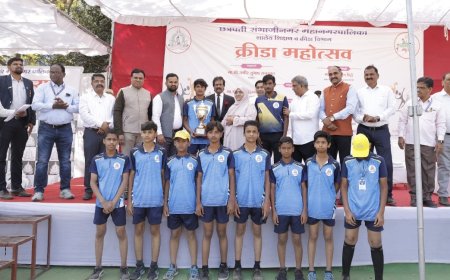 मनपाच्या क्रीडा महोत्सवाची सांगता, बनेवाडी शाळेचे उत्कृष्ट प्रदर्शन, प्रियदर्शनी शाळेला सहा चषक...