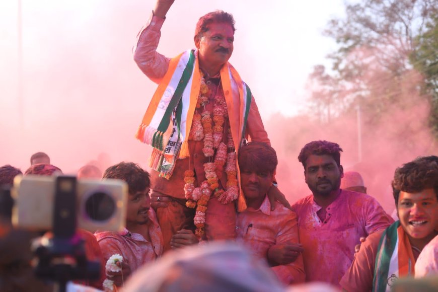 वाळूज गटातून सेवानिवृत्त सहायक पोलीस आयुक्त बालाजी सोनटक्के यांनी विजयश्री खेचून आणली...