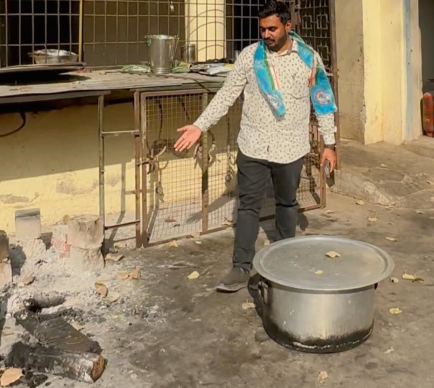 अभियांत्रिकीच्या विद्यार्थ्यांसाठी चुलीवर स्वयंपाक, एनएसयुआय अक्रामक...