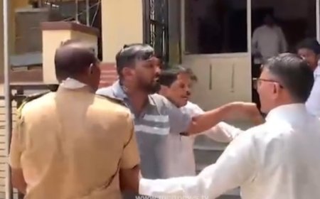 मनसेच्या पदाधिकाऱ्याचा पोलिस ठाण्यासमोर आत्मदहनाचा प्रयत्न, पोलिसांच्या सतर्कतेमुळे अनर्थ टळला...!