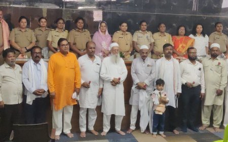 महीलांच्या सुरक्षेसाठी 24 तास परिश्रम घेणाऱ्या दामिनी पथकाचा केला सत्कार...!