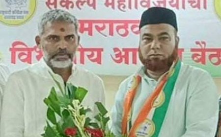 राष्ट्रवादीच्या जिल्हाध्यक्ष पदी फैसल मुजावर...!