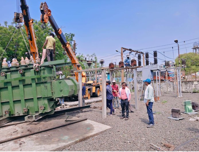 बायजीपुरा उपकेंद्रावरील ग्राहकांना मिळणार अखंडित व दर्जेदार वीजपुरवठा, नवीन ट्रान्सफाॅर्मर कार्यान्वित...