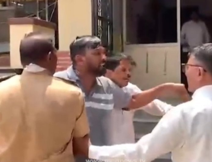 मनसेच्या पदाधिकाऱ्याचा पोलिस ठाण्यासमोर आत्मदहनाचा प्रयत्न, पोलिसांच्या सतर्कतेमुळे अनर्थ टळला...!