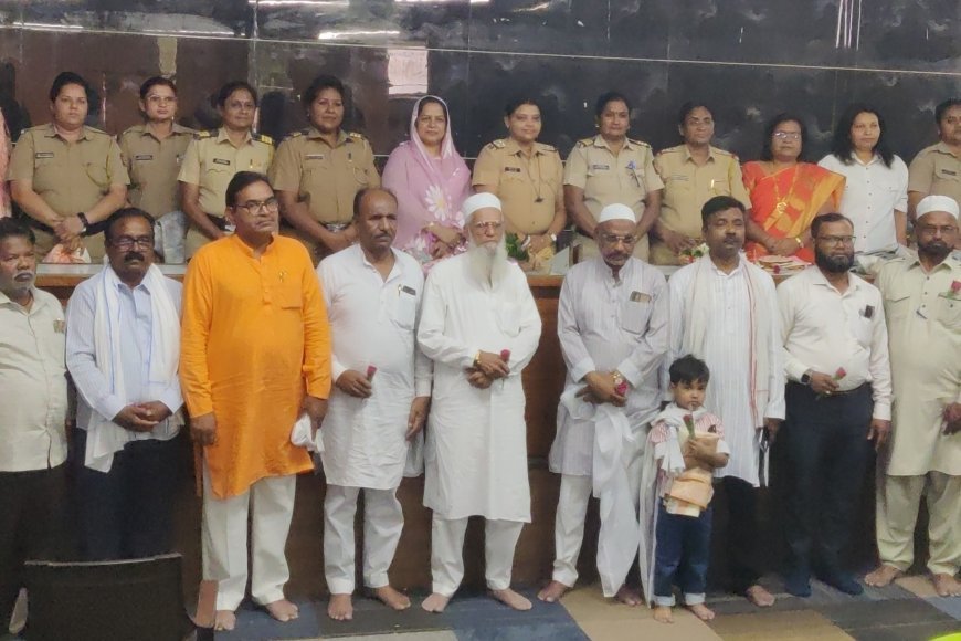 महीलांच्या सुरक्षेसाठी 24 तास परिश्रम घेणाऱ्या दामिनी पथकाचा केला सत्कार...!