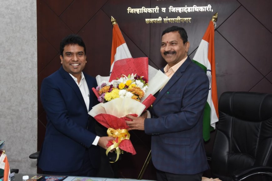 नुतन जिल्हाधिकारी विनय गौडा जी.सी. यांनी स्विकारला पदभार...!