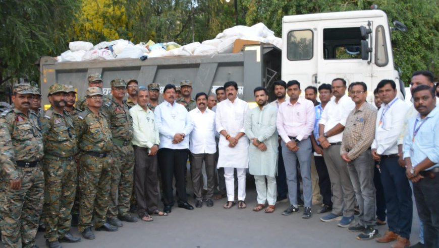 शहरात महापालिकेची प्लास्टिक विरोधात धडक कारवाई, 4 हजार किलो प्लास्टिक जप्त...