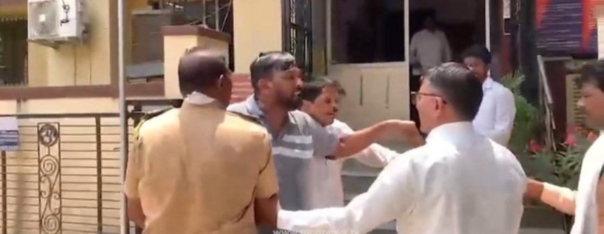 मनसेच्या पदाधिकाऱ्याचा पोलिस ठाण्यासमोर आत्मदहनाचा प्रयत्न, पोलिसांच्या सतर्कतेमुळे अनर्थ टळला...!