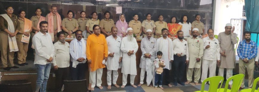 महीलांच्या सुरक्षेसाठी 24 तास परिश्रम घेणाऱ्या दामिनी पथकाचा केला सत्कार...!