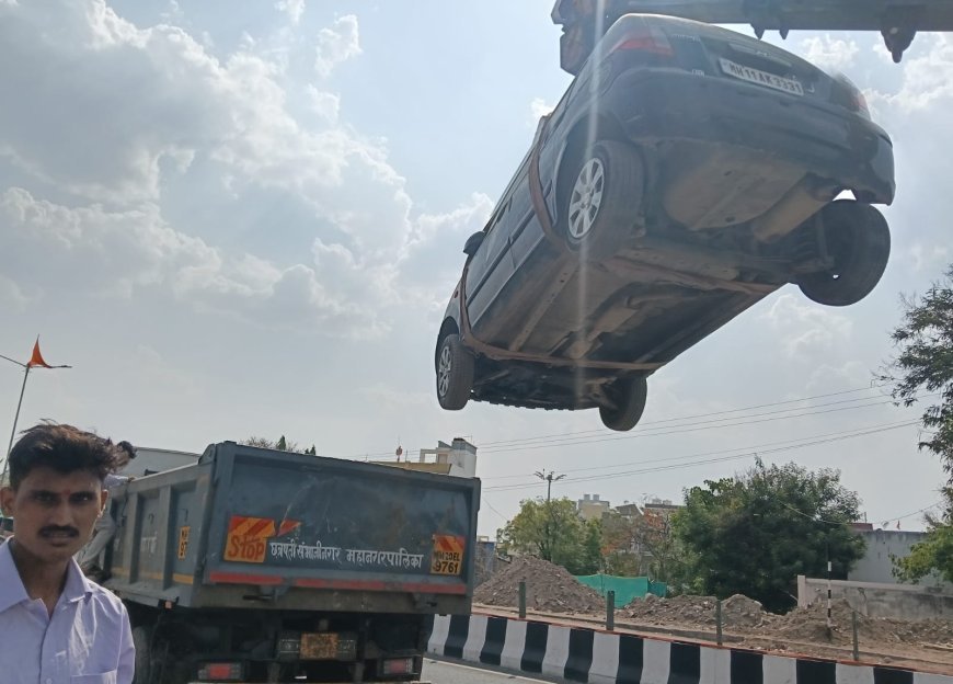 बेवारस वाहनांविरुध्द मनपाची कार्यवाही, 8 वाहने जप्त 7 वाहनांना दंड...