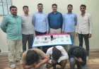 सोनाराची गाडी अडवून चाकूचा धाक दाखवून लूटणारी टोळी गजाआड...!