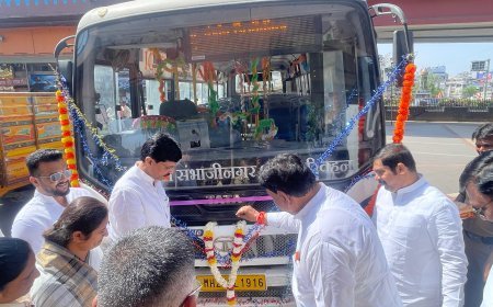 क्रांतीचौक ते संभाजीपेठ मार्गे गुलमंडी मार्गावर सिटी बस सेवेला प्रारंभ...