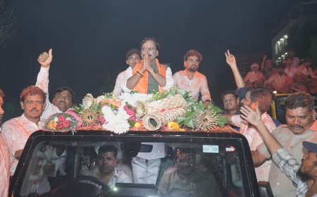 आमदार झाल्यानंतर शहरात अंबादास दानवे यांचे आगमन व भव्य स्वागत...!