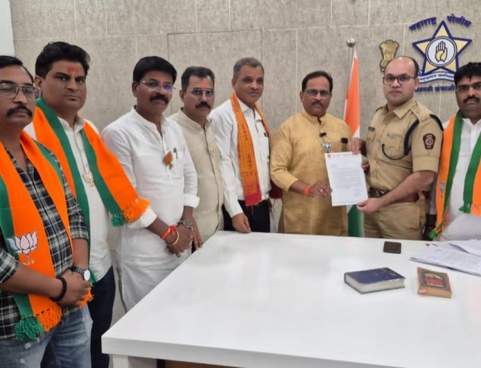 एमआयएमच्या नगरसेवकावर कारवाई करण्याची भाजपची मागणी, पोलिस आयुक्तांना दिले निवेदन...!