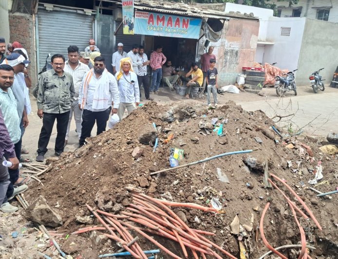 देवानगरी रोडवरील मुख्य जलवाहिनीवरील 144 नळ कनेक्शन तोडले...
