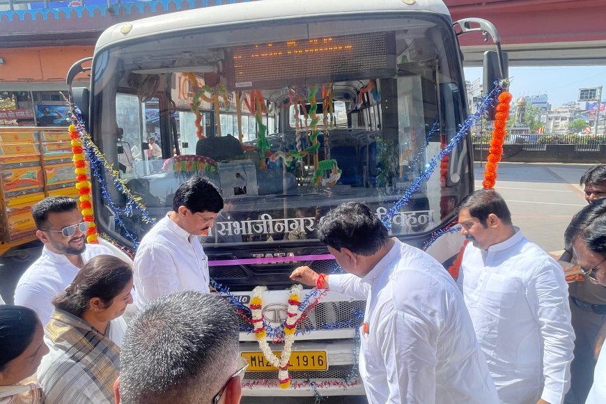 क्रांतीचौक ते संभाजीपेठ मार्गे गुलमंडी मार्गावर सिटी बस सेवेला प्रारंभ...