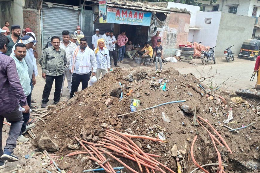 देवानगरी रोडवरील मुख्य जलवाहिनीवरील 144 नळ कनेक्शन तोडले...