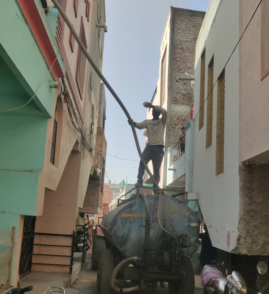 जटवाडा रोडवर पाणीबाणी सुरू, खाजगी टँकर लाॅबीची मनमानी, कोठे आहे मनपाचा टँकर...!
