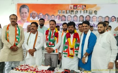 काँग्रेसचे जिल्हाध्यक्ष किरण पाटील डोणगावकर, शहराध्यक्ष एड सय्यद अक्रम यांचा पदग्रहण समारंभ उत्साहात...!