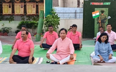 देवगिरी बँकेच्या वतीने आंतरराष्ट्रीय योग दिन उत्साहात साजरा...!