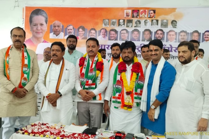 काँग्रेसचे जिल्हाध्यक्ष किरण पाटील डोणगावकर, शहराध्यक्ष एड सय्यद अक्रम यांचा पदग्रहण समारंभ उत्साहात...!