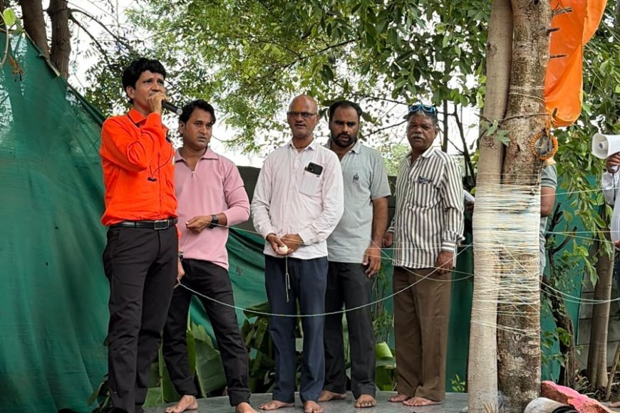 पत्नी पिडीत संघटनेचे अनोखे आंदोलन,  पत्नी पिडीत पुरुषांची न्यायासाठी पिंपळ पौर्णिमा साजरी...!