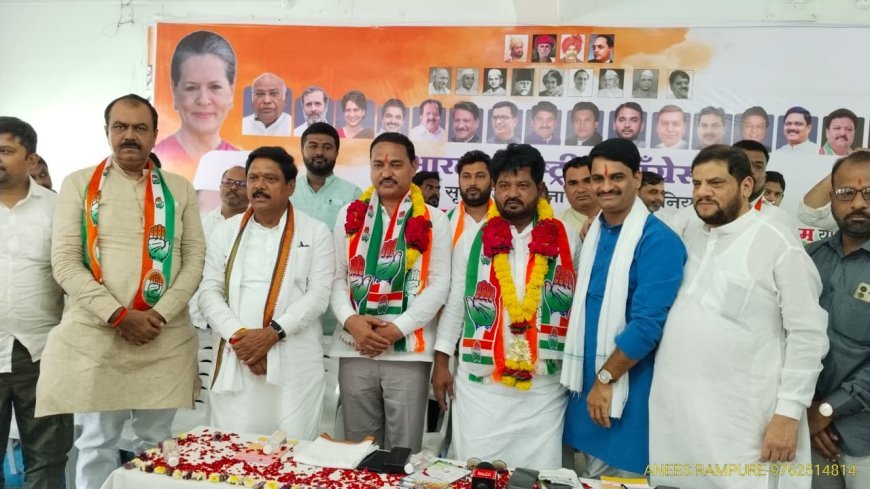 काँग्रेसचे जिल्हाध्यक्ष किरण पाटील डोणगावकर, शहराध्यक्ष एड सय्यद अक्रम यांचा पदग्रहण समारंभ उत्साहात...!