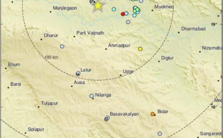 हिंगोली जिल्ह्यात भूकंपाचे सौम्य धक्के, नागरिकांनी अफवांवर विश्वास न ठेवता सतर्क राहण्याचे प्रशासनाचे आवाहन...!