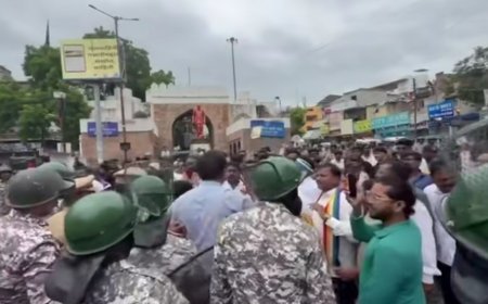 वंचित बहुजन आघाडीने केले शहर बंद... बंदला संमिश्र प्रतिसाद, पोलिसांनी कार्यकर्त्यांना घेतले ताब्यात...!