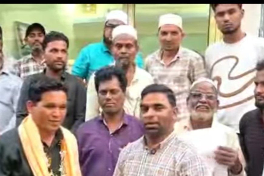 शहरातील प्रभाग क्रमांक 14 मध्ये बीएलओ 12 दिवसांनंतर रुजू, एमआयएमची स्वागत करुन गांधीगिरी...!