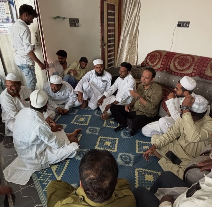 एमआयएमच्या जिल्हाध्यक्षांची एसआयआरची जनजागृती करुन कामाचा धडाका सुरू...
