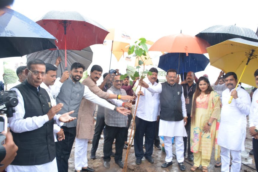 मिटमिटा येथील प्रस्तावित झूलाॅजिकल पार्कमध्ये 3 हजार वृक्षारोपणाने वृक्षारोपण सप्ताहाची सांगता...!