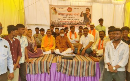 शास्वत मराठा आरक्षणाच्या मागणीसाठी डाॅ.राजेंद्र दाते पाटील यांचे अन्नत्याग आंदोलन सुरू...!