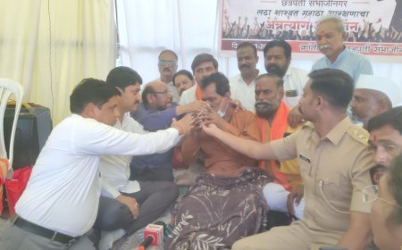 डॉ.राजेंद्र दाते पाटील यांचे 16 दिवसांचे अन्नत्याग आंदोलन स्थगित, घाटी रुग्णालयात दाखल...!
