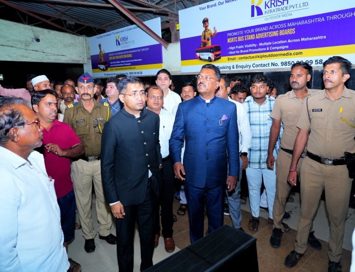 सिडको बसस्थानकातील अस्वच्छतेवर परिवहनमंत्री प्रताप सरनाईक यांची अधिकाऱ्यांना तंबी