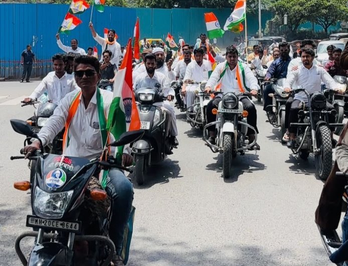 वाढत्या बेरोजगारी विरोधात राष्ट्रवादीचा एल्गार, भव्य तिरंगा रॅली काढली...!